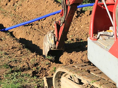 Travaux d'assainissement dans le pays voironnais, en Isre